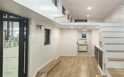 Gallery thumbnail US Approved Prefab Tiny House on Wheels with Trailer RV Living