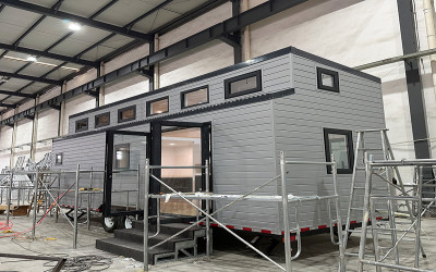 Gallery thumbnail US Approved Prefab Tiny House on Wheels with Trailer RV Living