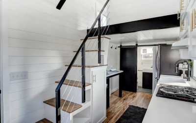 Gallery thumbnail Easy Assemble Prefabricated Wooden 20ft Tiny House on Wheels